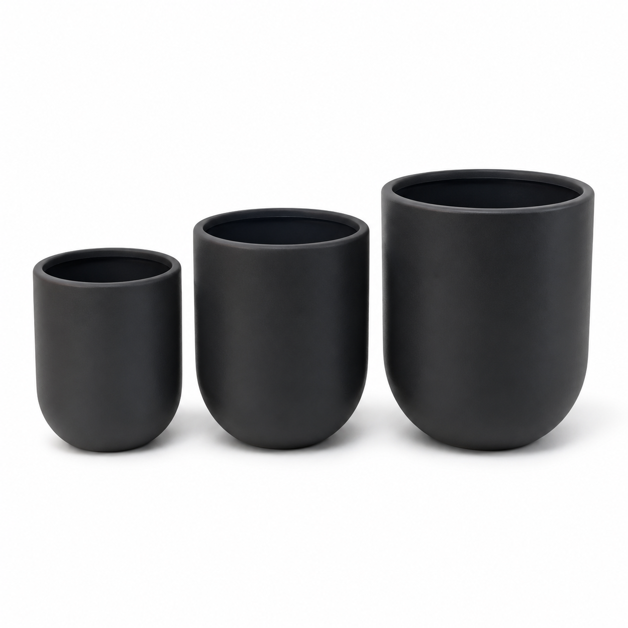 Black & Beige High Quality Plastic Pots - Image 3